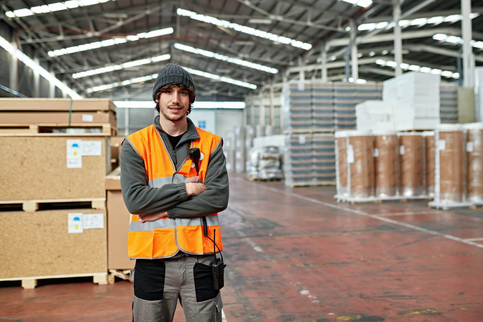 Worker in a warehouse